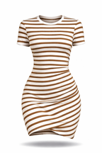 Vestido Ana Luisa – Curto Justo Listrado