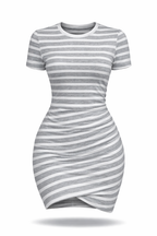 Vestido Ana Luisa – Curto Justo Listrado