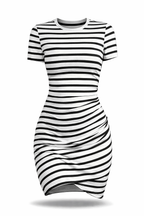 Vestido Ana Luisa – Curto Justo Listrado
