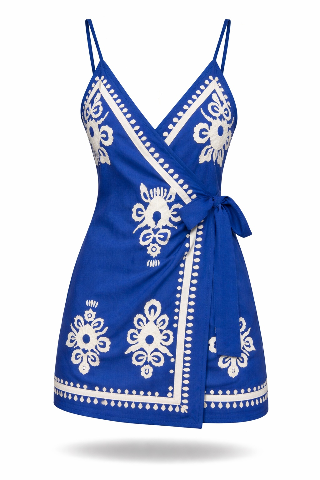 Vestido Larissa – Curto Transpassado Estampa Tropical