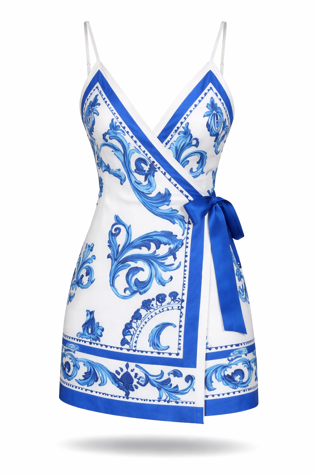 Vestido Larissa – Curto Transpassado Estampa Tropical