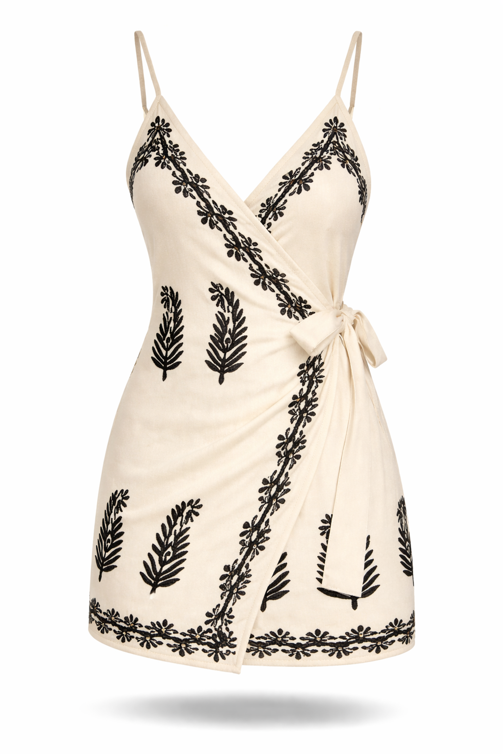 Vestido Larissa – Curto Transpassado Estampa Tropical