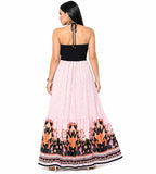 Vestido Longo Tomara que Caia com Recorte Moderno Creme