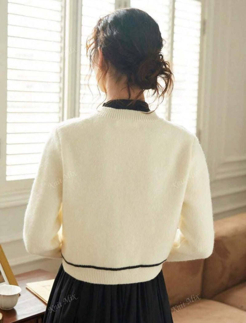 Cardigan Oversized Isadora de Tricô Estilo Francês