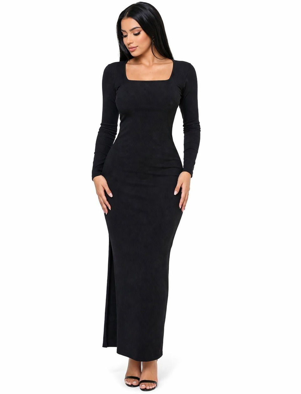 Vestido Longo Clássico com Toque Moderno Stephanie