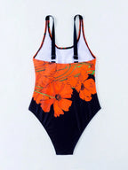 Maiô Floral Blocos de Cores Decote U - Eterna Vitrine - Foto 2